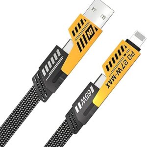 Cable 4 en 1 65W Flat Wire — Carga Rápida Reforzado