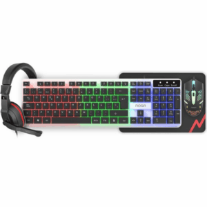 Kit Gamer Noga 4 en 1 | Teclado Mouse Auricular Pad NKB-413