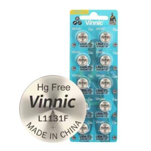 Pila Vinnic LR54 / L1131F / AG10 1.5 V | Botón